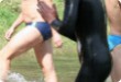 Olympic Triathlon - 2007 - Jahr, als es mehr als 30 war. (C) in Schatten und ein Block des Eises...