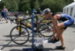 Olympic Triathlon - 2007 - Year, when it was over 30th. (C) in the shade and a block of ice...