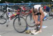 Olympic Triathlon - 2007 - Year, when it was over 30th. (C) in the shade and a block of ice...