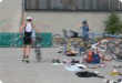 Olympic Triathlon - 2007 - Jahr, als es mehr als 30 war. (C) in Schatten und ein Block des Eises...